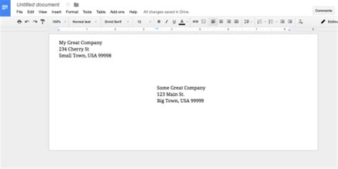 How to Print 10 Envelopes in Google Docs