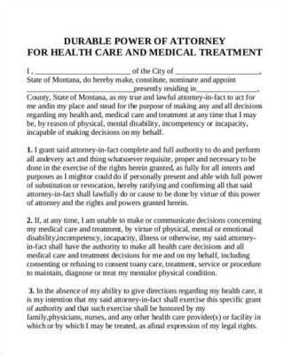 What Is Durable Power Of Attorney For Health Care?